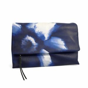 Vera Wang Navy and White Floral Clutch